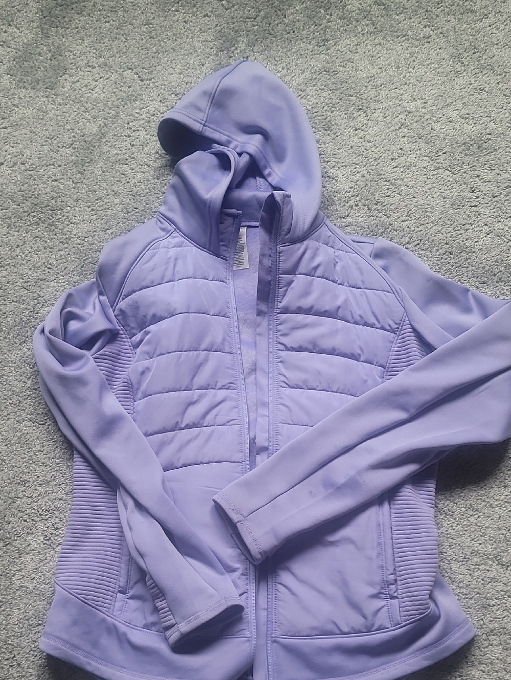 tek gear Light Lavender Quilted Hooded Jacket